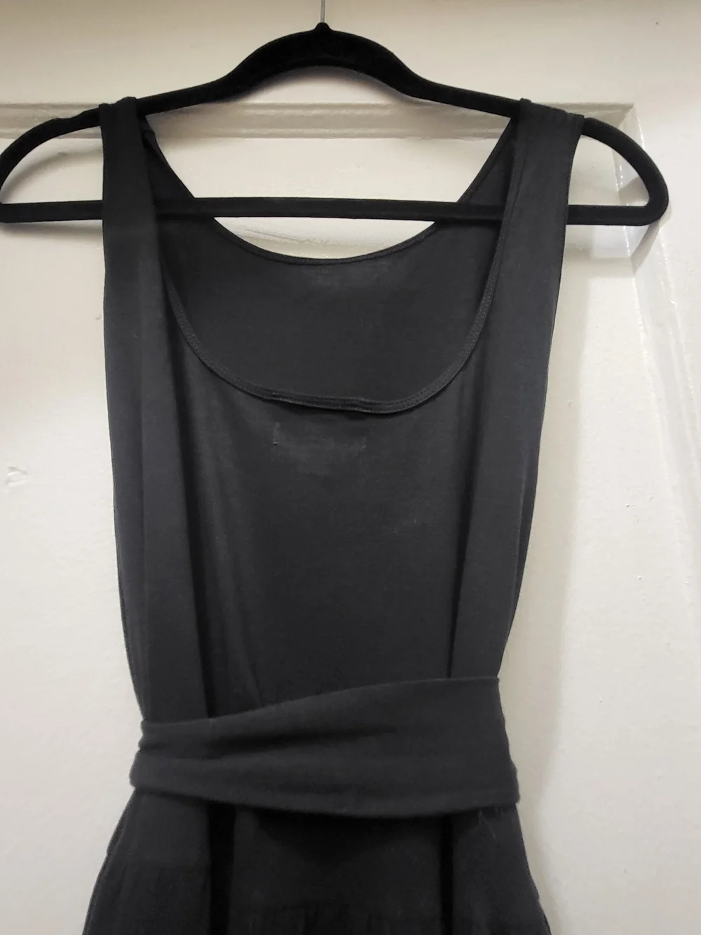 J. Crew Black Tiered Tie-Waist Maxi Dress